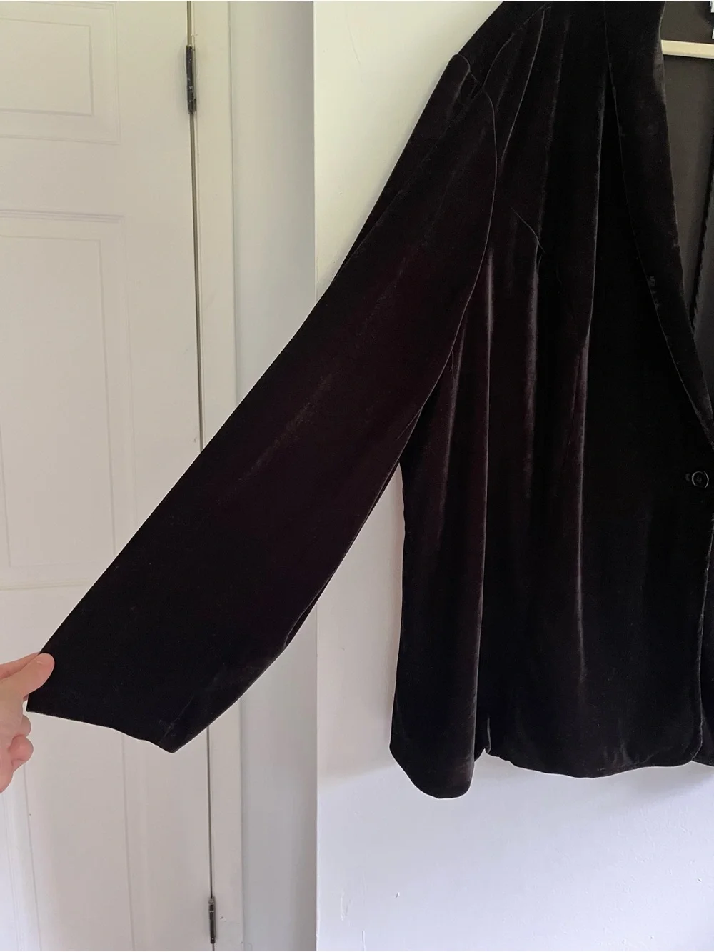 Ava & Viv 4X Black Velvet Button Blazer Jacket Whimsigoth Romantic Luxury Fancy